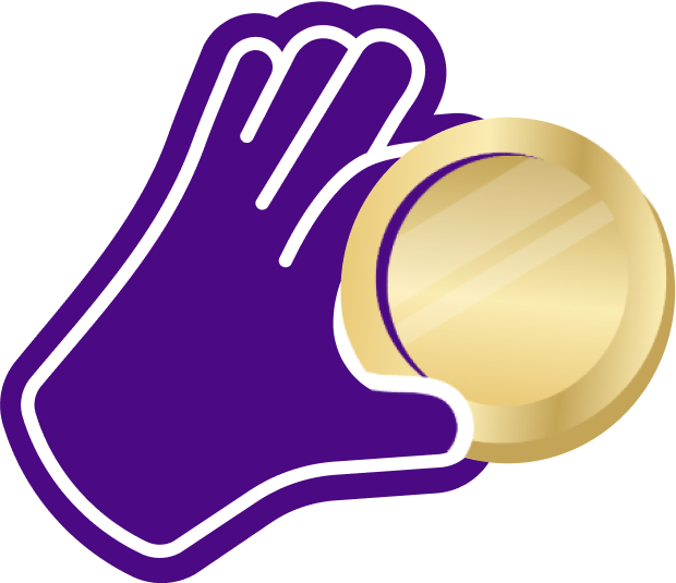 Hand coin Hand coin